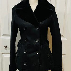 Burberry Brit Black Shearling Coat